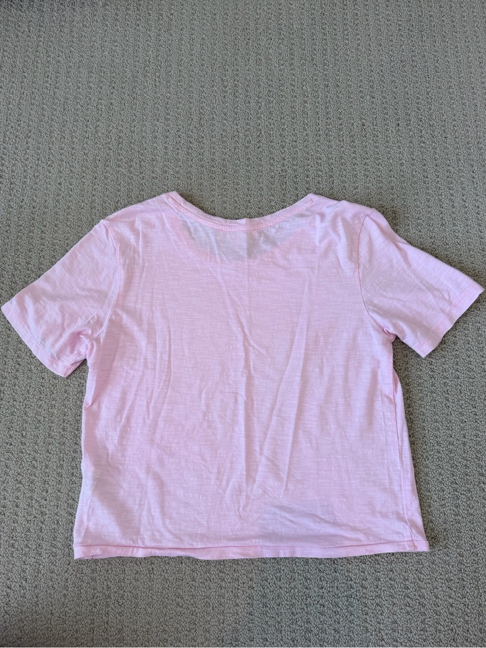 LoveShackFancy Pink Calix Cotton Tee - Picture 4 of 4